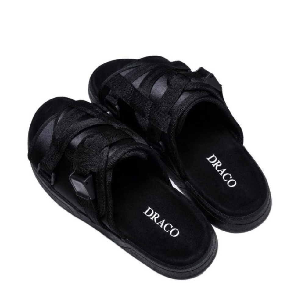 Men's Black Sandals - Picture 2 of 3